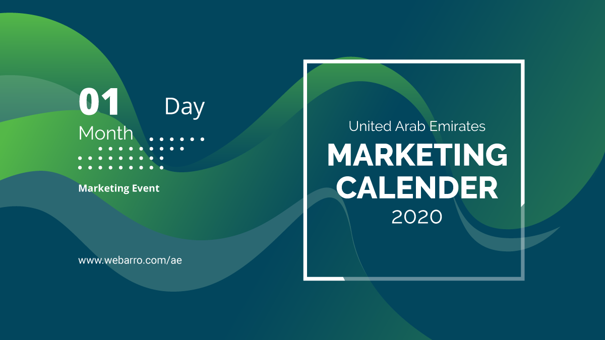 Uae Marketing Calendar 2020 Infographic
